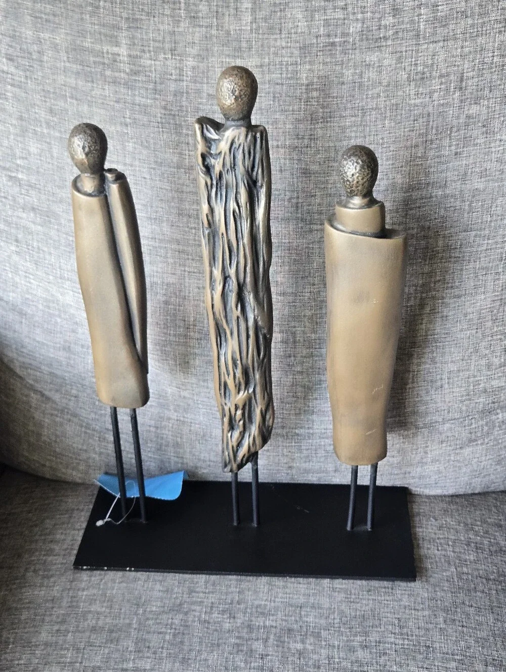 $429 Robed Monk Trio Sculpture By Phillips Collection Resin With Bronze Finish
